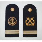 Spalline (paio)  per uniforme di servizio estiva (S.E.B) e ordinaria estiva (O.E.) per Capo di seconda  classe della Marina Militare Italiana (tutte le categorie)